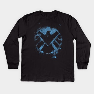 Shield's watercolor - v1 Kids Long Sleeve T-Shirt